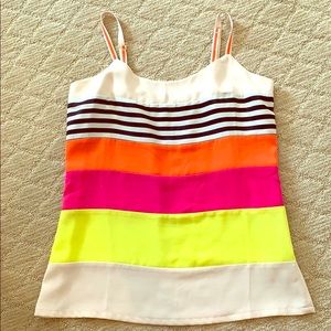Neon colorblock blouse